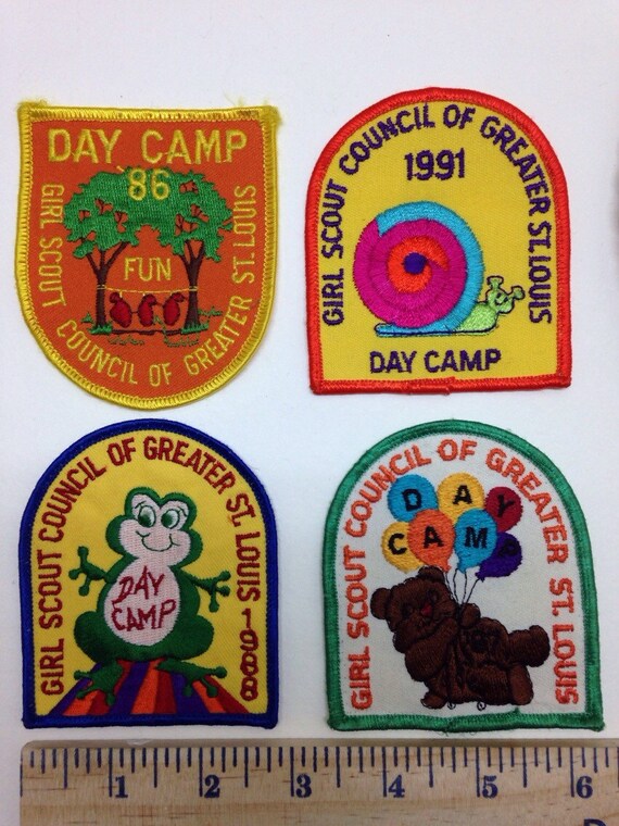 4 Girl Scout Patches