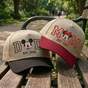 Family DISNEY Mickey Mouse Caps...NEW 2026 Family Vacation Matching Disney Hats Custom Trucker Hat  main image 4