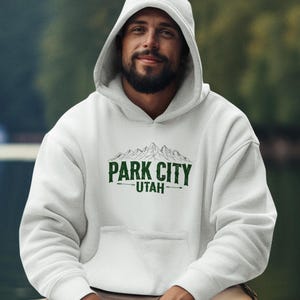 Park City Utah Hoodie: Mountain Adventure Graphic Sweatshirt
