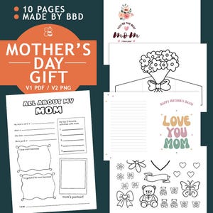 All about Mom, Mother's Day DIY card, gift for mom, mother’s day coloring, letter for mom, mom arts and craft, preschool worksheets, for mom