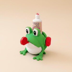 Exprimidor de tubos con forma de rana kawaii – Accesorio de baño infantil