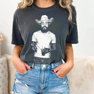Cowboy Post Shirt - Country Shirt, Post Malone Shirt, Western Graphic Tee, Concert Shirt, Festival Shirt, Had Some Help Shirt, Posty Tee
