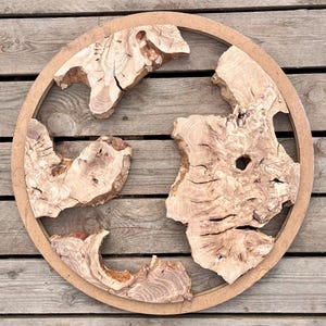 Olive Wood Pieces: Round Cut, Live Edge Slabs for Resin Art