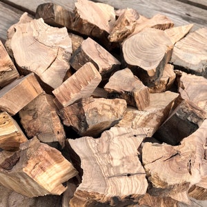 Olive Wood Scraps for Resin Projects, Natural Wood Pieces, Live Edge Wood Pieces, DIY Wood Art, Small Wood Pieces