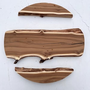 Russsian Olive Wood Pieces for Diy Wood Art, Live Edge Wood Slabs, Natural Wood Slab, Tree Slice