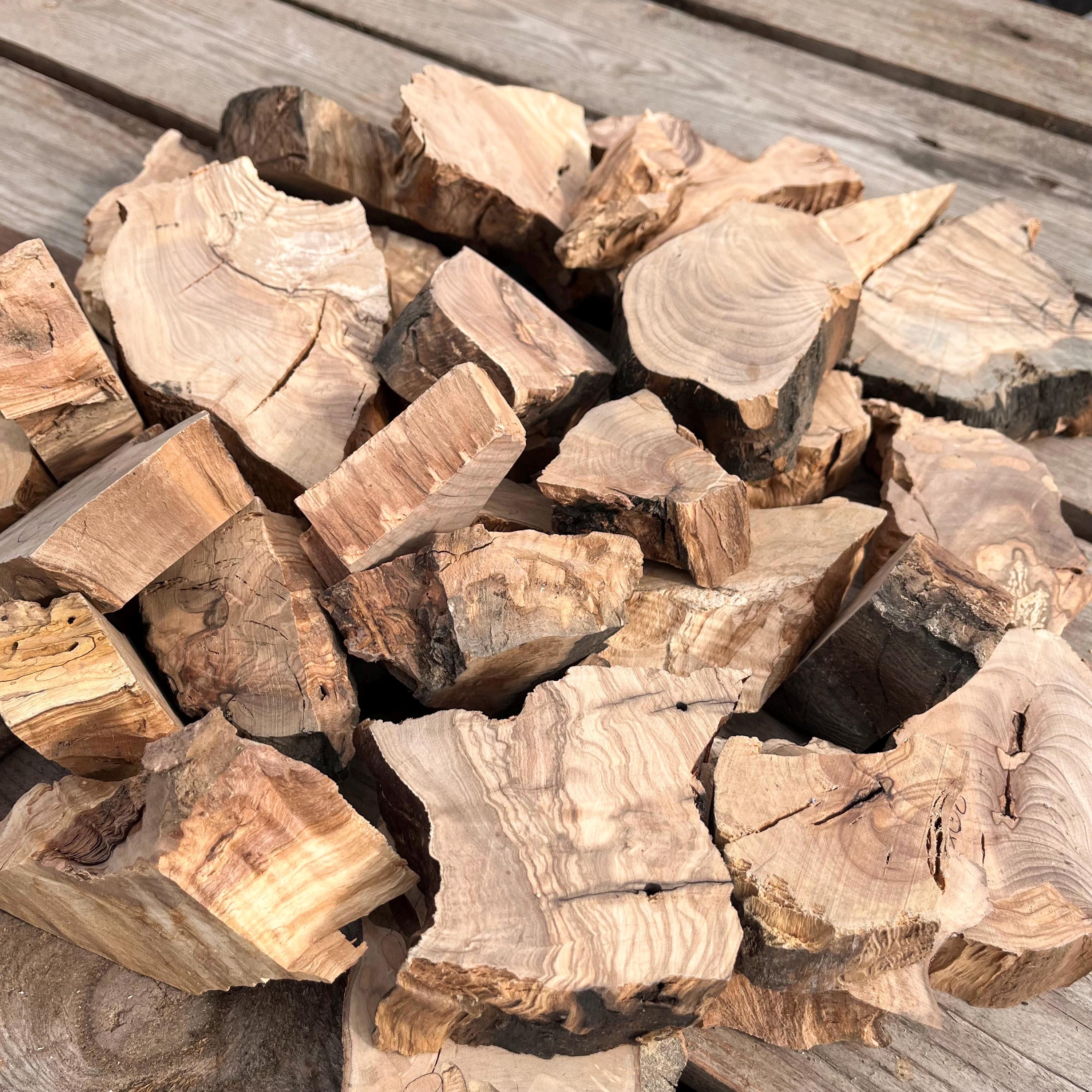 Olivenholz Holzreste: Natürliche Live Edge Stück für Resin Art