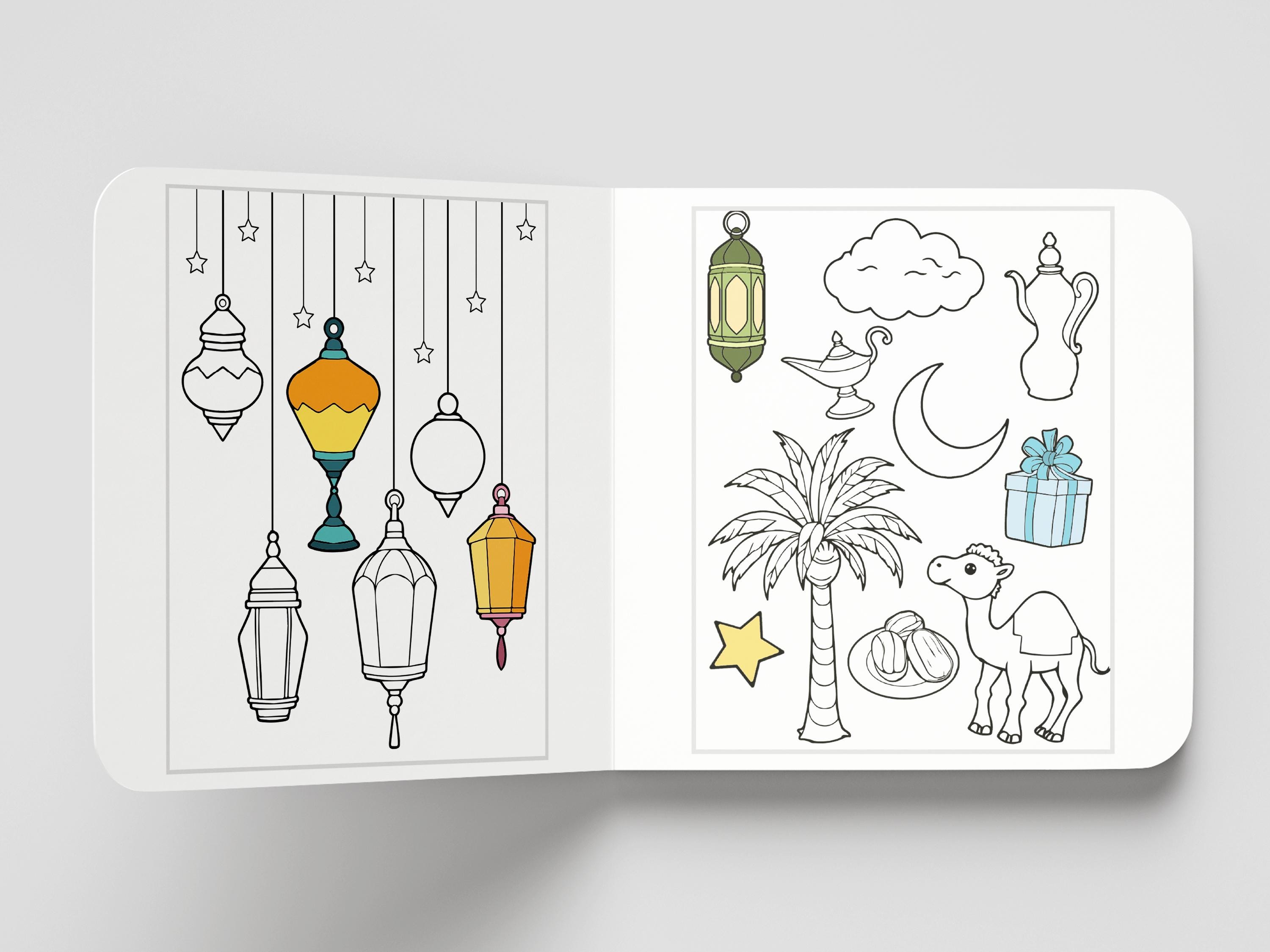 Ramadan Coloring Pages for Kids | Islamic Activity (PDF Pattern) - Etsy