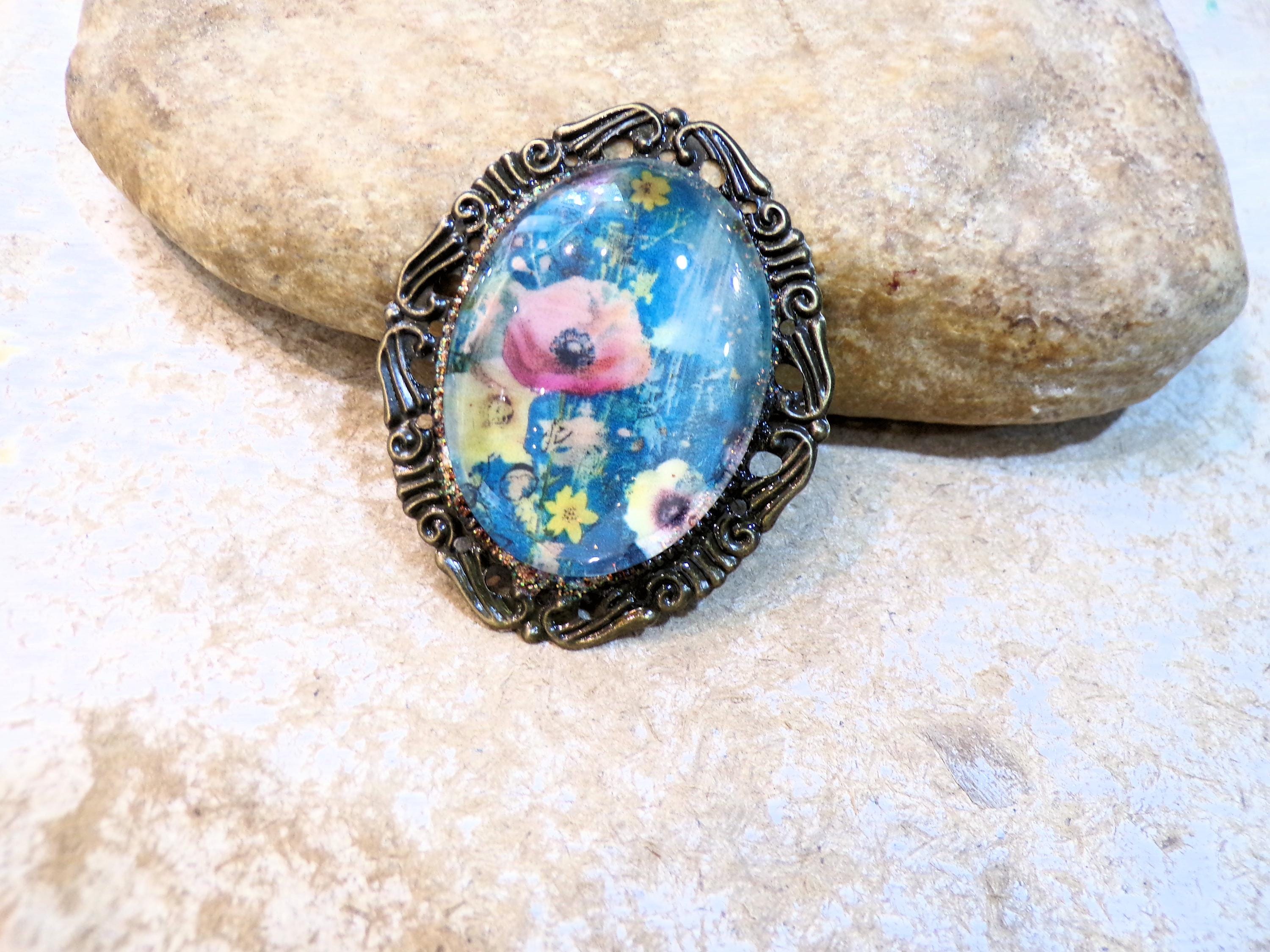 Sous-verre crâne et roses – – Artisan Maroquinier d'Art
