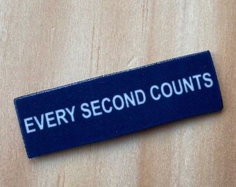 Every Second Counts the Bear Pin Pinack Button