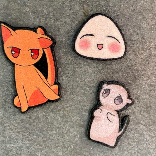 Fruits Basket Pins Onigiri Girl Cat Rat Zodiac Anime Buttons Etsy