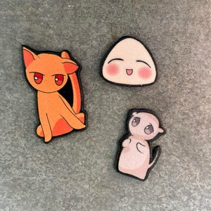 Fruits Basket Pins Onigiri Girl Cat Rat Zodiac Anime Buttons
