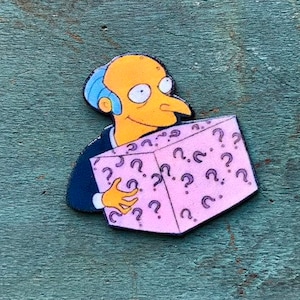Or you can trade it all in for what&#39;s in this box Mr Burns Bootleg Bart Simpsons Lapel Pin Pinback Button
