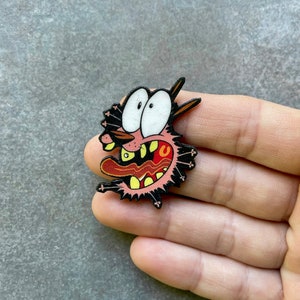 Courage the Cowardly Dog Pin Brooch Gift Cartoon image 3