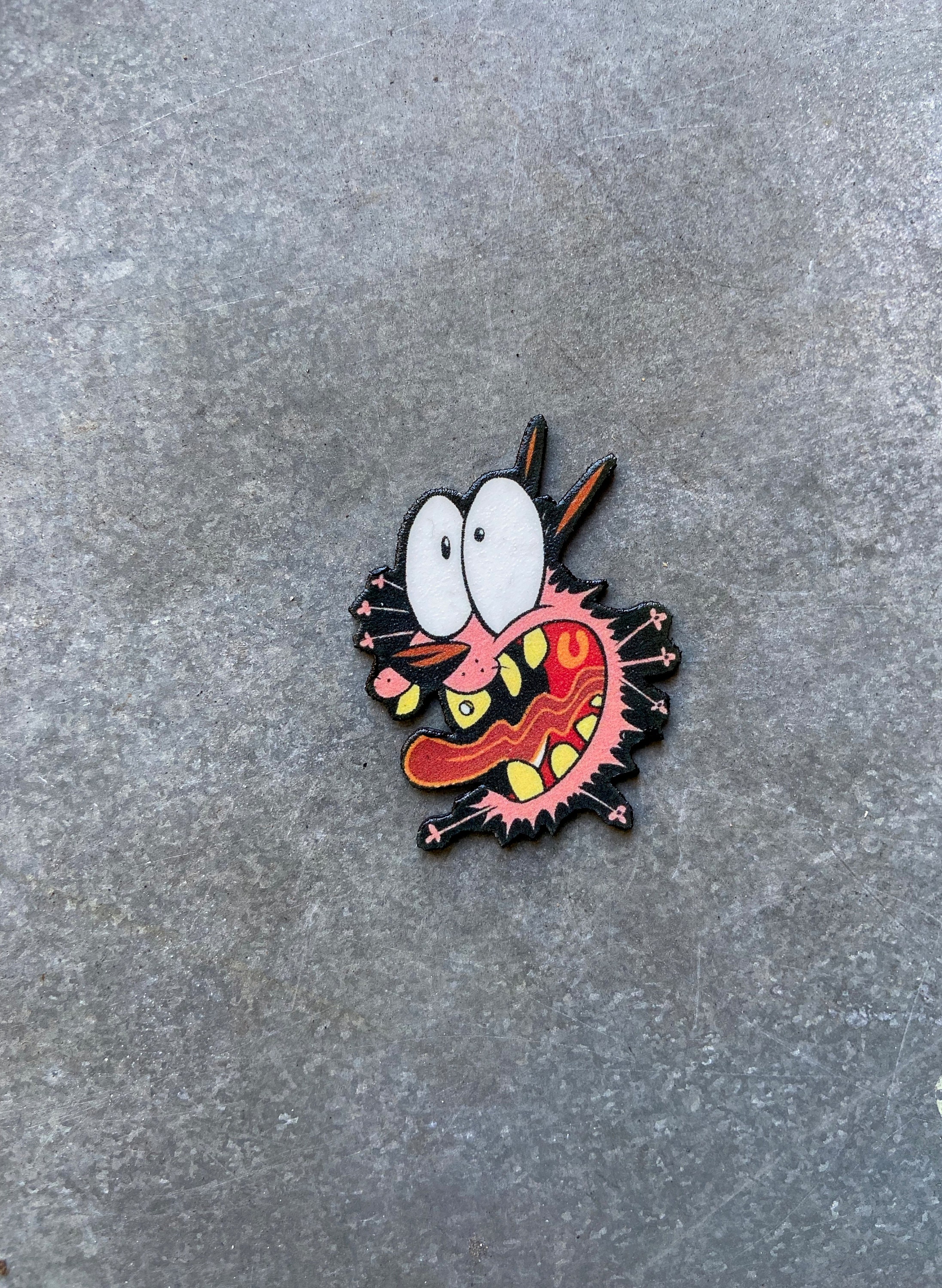 Courage the Cowardly Dog Pin Brooch Gift Cartoon | Etsy