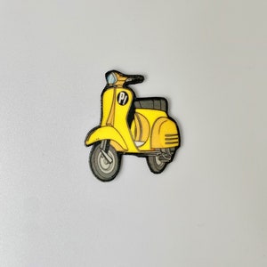 FLCL Yellow Vespa Wasp Woman Fooly Cooly Scooter Lapel Pin Pinback Button image 4
