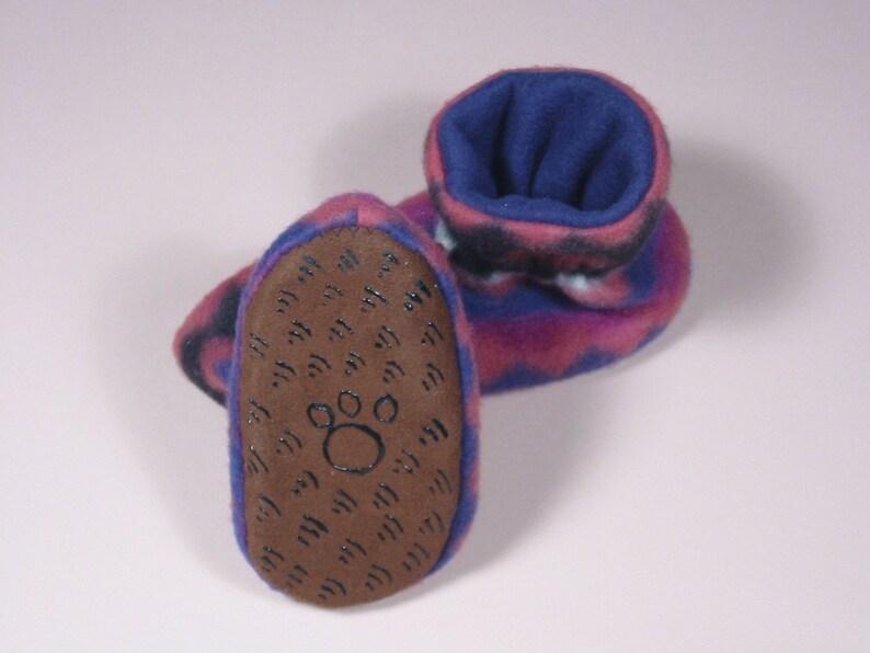 Baby Booties of Polar Fleece Etsy