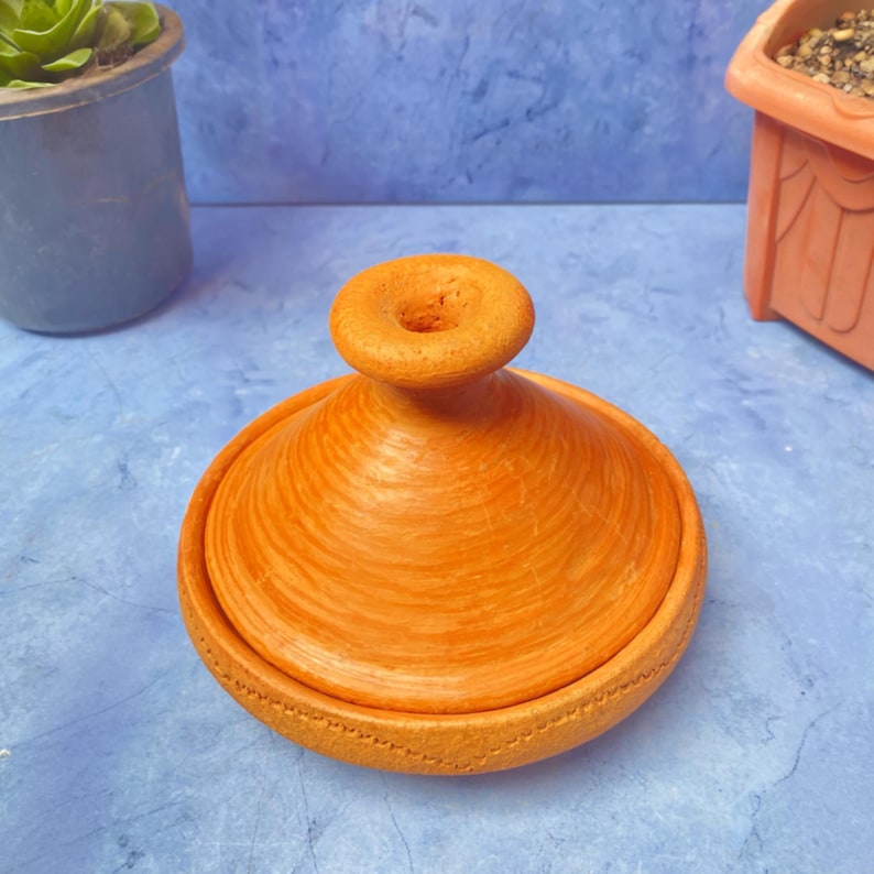 Moroccan Handmade Clay Cooking Tagine – Traditional Clay Cooking - Decorative Piece