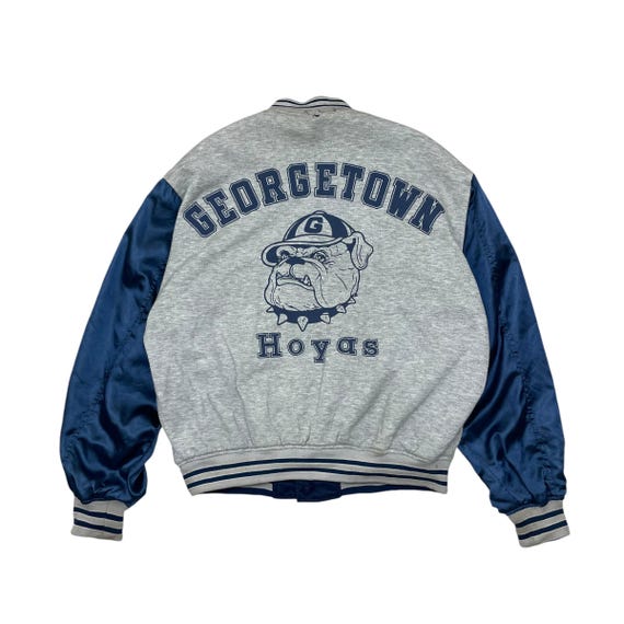 Vintage 90s Georgetown Hoyas Big Logo Bulldog Reversible Jacket