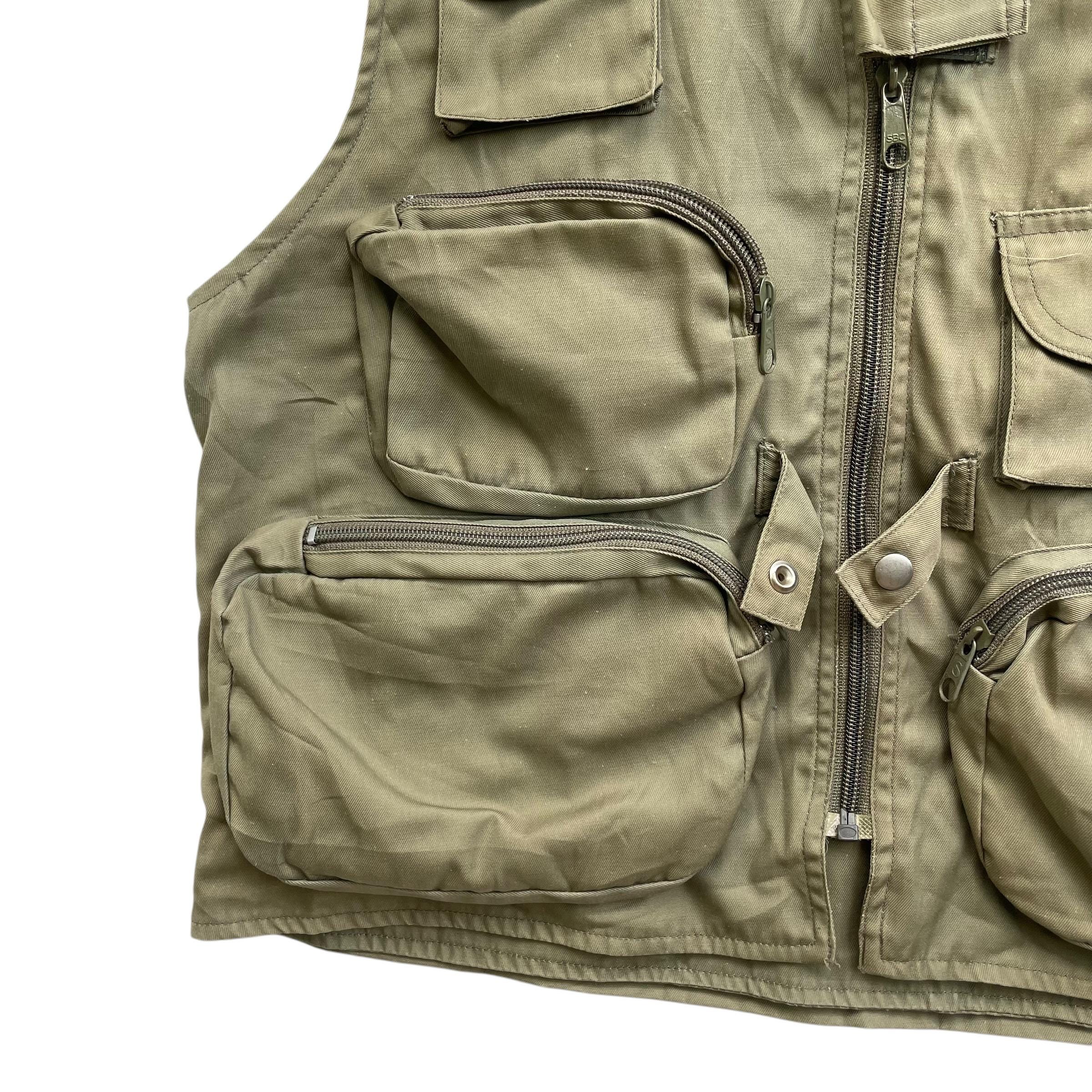 Vintage 90s Super Possum All Round Fishing Vest Tactical Multi