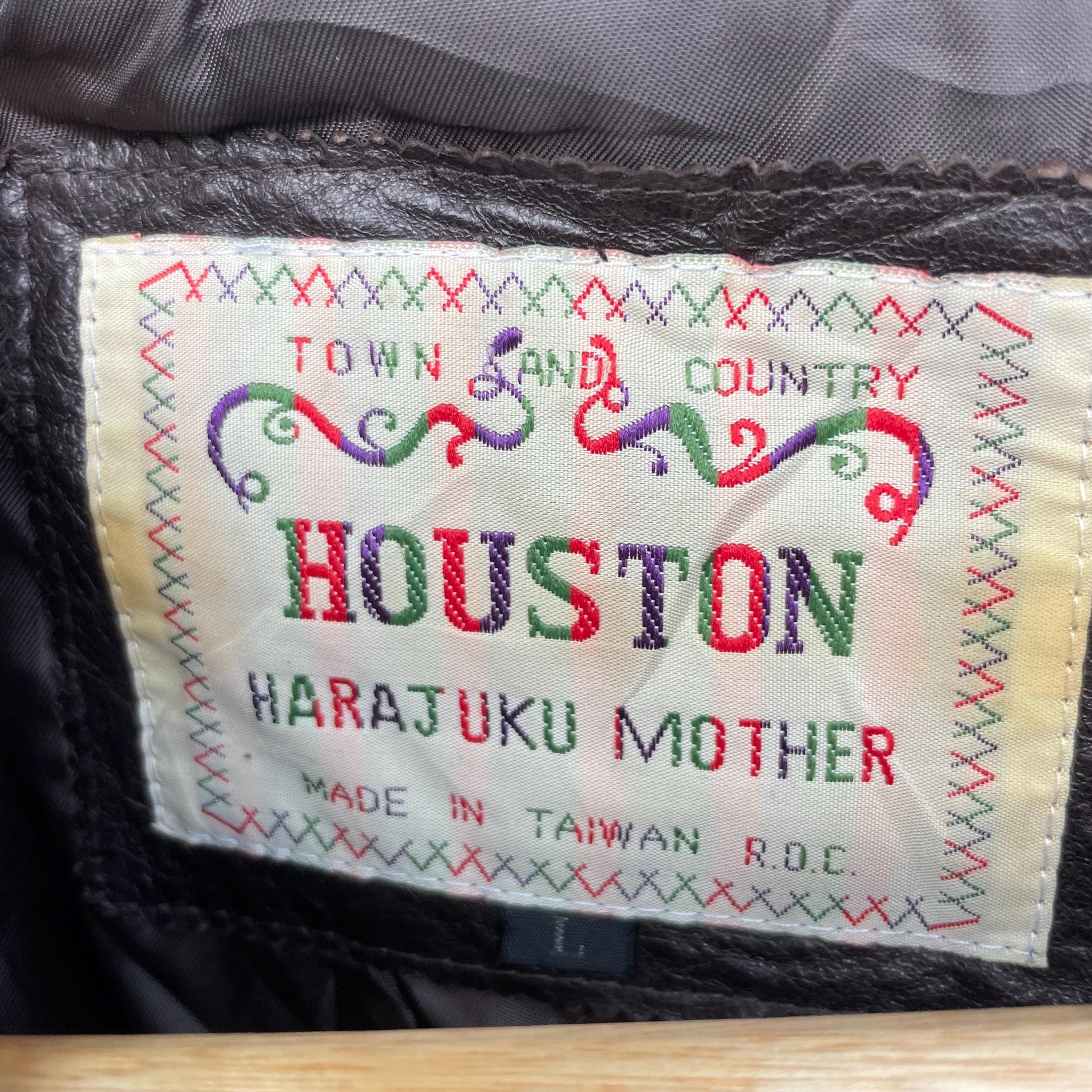 HOUSTON HARAJUKU MOTHER 90s ラムレザージャケット 黒 HOUSTON 