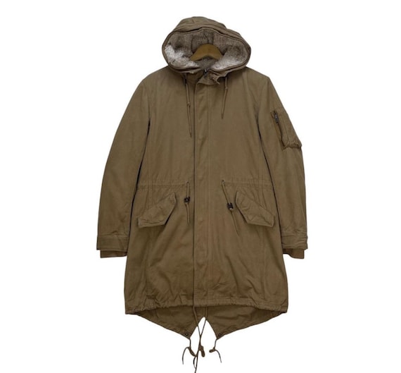 Vintage Blue Tornado Fishtail Parka Detachable Inner Field Jacket