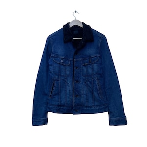 Vintage Lee Riders Indigo Sherpa Jacket