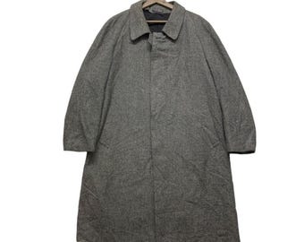 Vintage Y2K Lanvin Paris Distressed Long Coat Hidden Button - Etsy