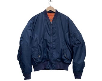 Vintage Corinth MA-1 Flight Bomber Jacket, Fiber Fill, Made in USA Vintage Corinth MA-1 Flight Bomber Jacket, Fiber Fill, Made in USA