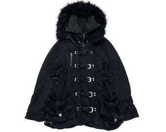 ジャケット・アウター 00s in the atticfar hoodie coat Jack & Jones Mens Long Jacket Long Sleeve Faux Fur Hooded