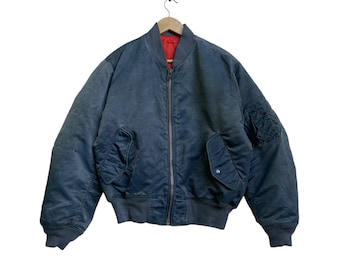 Vintage Mac Hope Japanese Brand Bomber Jacket Vintage Flying Bomber Us Air Force Type Ma 1 Jacket Size Medium