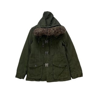 Japanese Brand In The Attic Rocker Garment Hoodie Faux Fur Jacket Gothic Punker Style Jacket