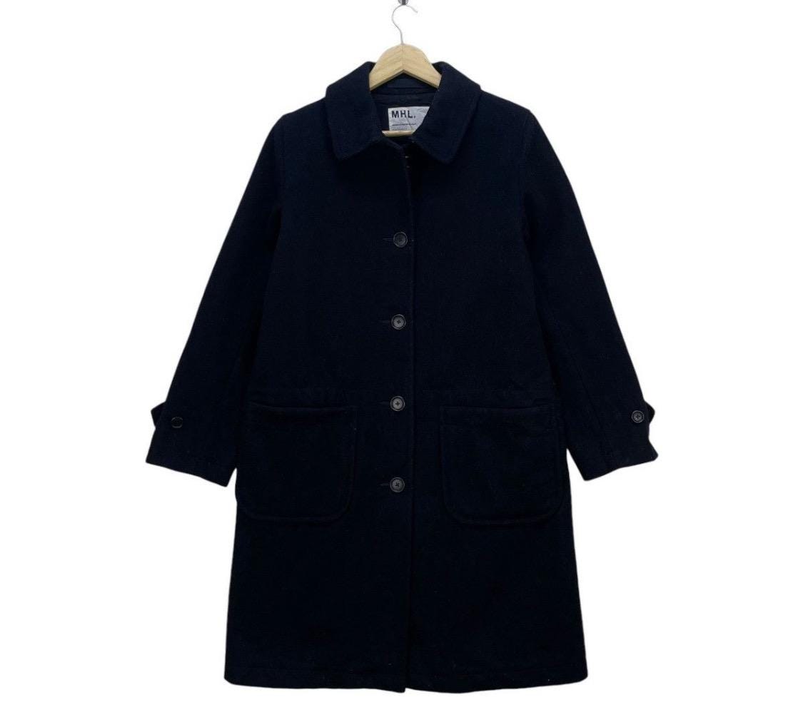 マーガレット・ハウエル ウール ロングコート ブラック ジャケット