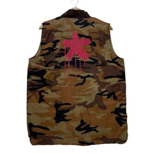 Vintage Haze Hyperformance Reversible Camo Padded Puffer Vest Jacket