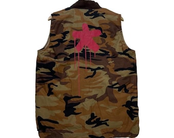 Chaleco acolchado reversible de camuflaje Vintage Haze Hyperformance