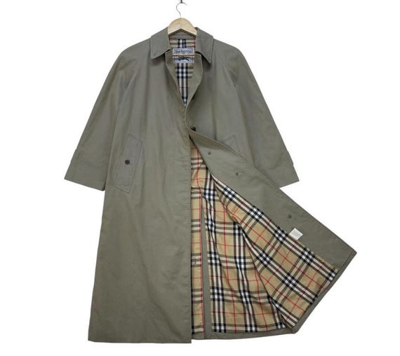 Authentic Vintage Burberrys 90s Trench Coat Nova Check Jacket - Etsy