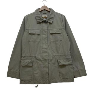 Jaqueta de campo estilo vintage LL Bean com vários bolsos