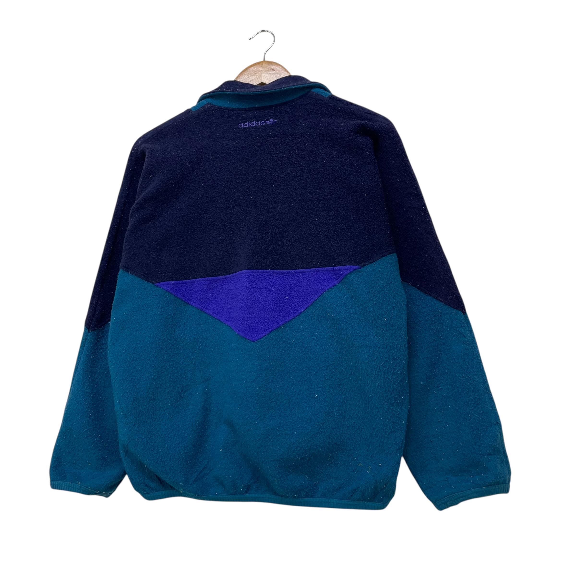 Vintage 90s Adidas Fleece V Pattern Multi Color Pullover Jacket - Etsy
