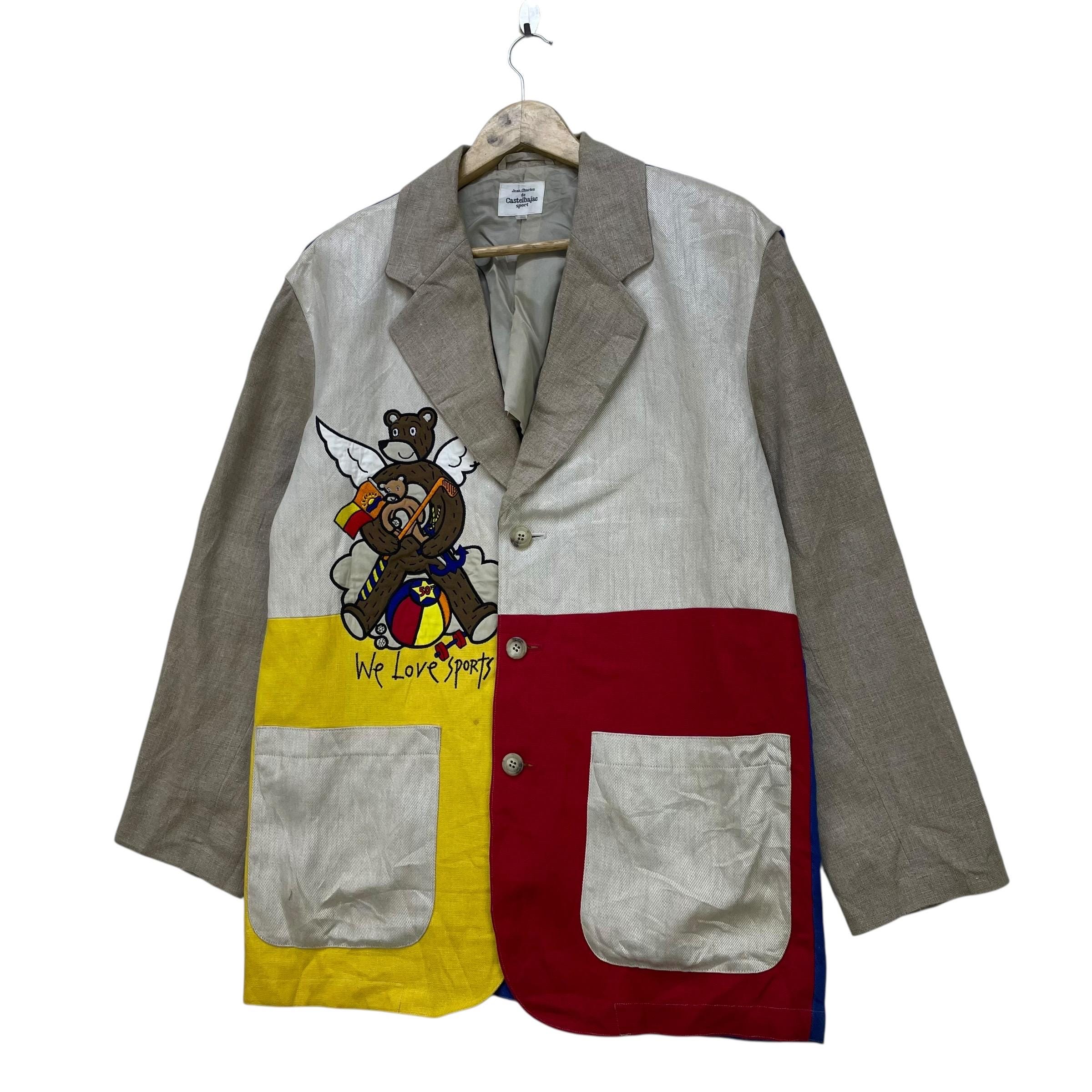 JEAN CHARLES DE CASTELBAJAC コート ジャケット Jean-Charles de Castelbajac 1982-83 F/W Runway Color-Block Wool