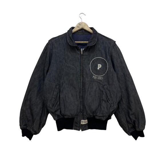 Vintage 90s Pink House Reversible Zipper up Spellout Logo