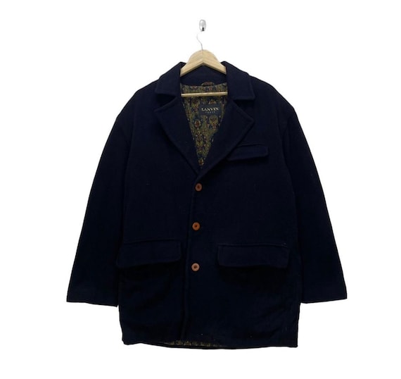 Lanvin, Vintage Lanvin Paris For Men Double Collar Jacket
