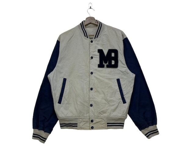 Vintage Bomber Varsity Macbeth Snap Button Jacket - image 1