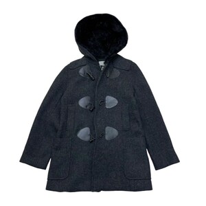 Vintage Sunao Kuwahara Faux Fur Hoodie Duffle Toggle Button Wool Jacket Size Medium
