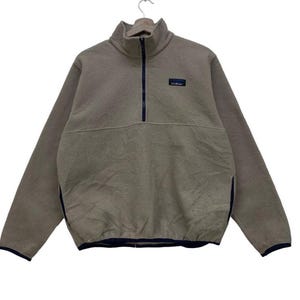 Vintage Ll Bean Flecee Half Zip Pull Over Jacket