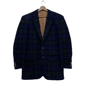 Chaqueta informal vintage de lana escocesa y tweed Haris