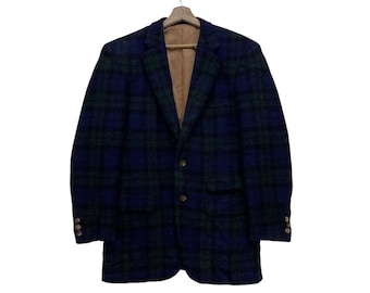 Vintage 90s Harris Tweed X Paul Smith Wool Blazer - Orange