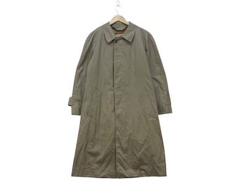 Vintage Aquascutum Reversible Long Coat Jacket Made in England