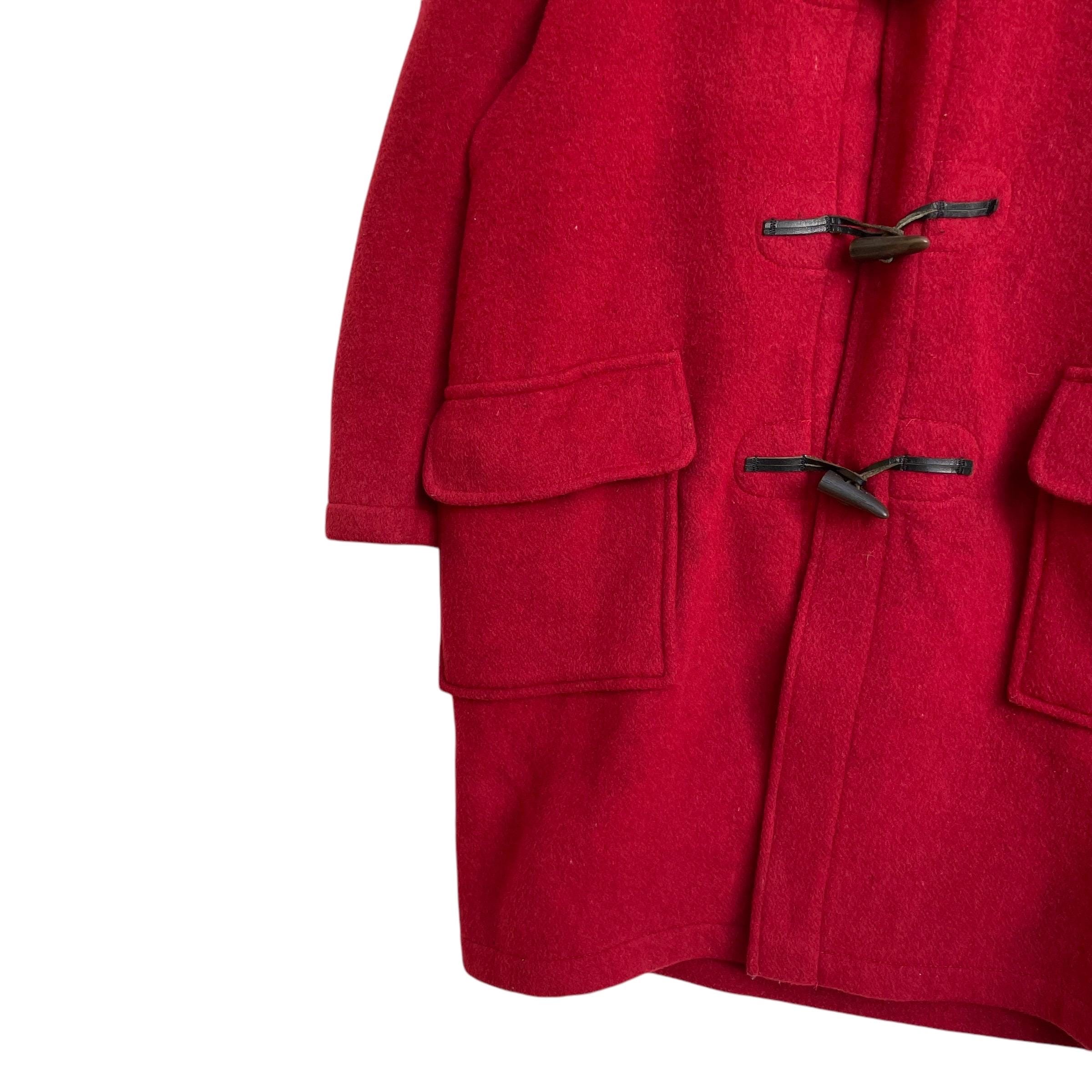 Vintage Gloverall Duffle Coat Toggles Button Warm Jacket Made in