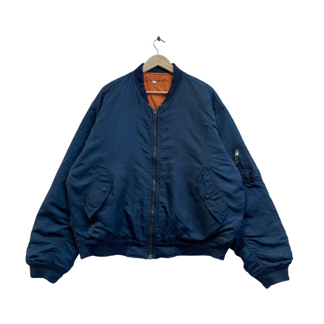 Vintage Bomber USA Army Type MA 1 Brass Jacket Size Extra Large - Etsy