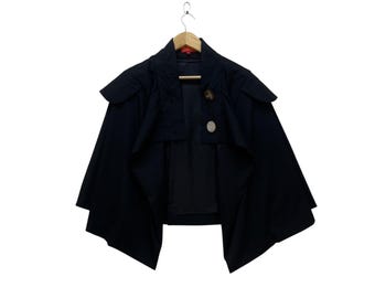 Poncho vintage Red Label de Vivienne Westwood, chaqueta tipo capa de Vivienne Westwood, chaqueta-capa de Vivienne Westwood