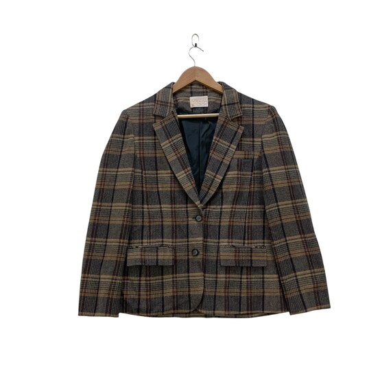 Vintage Pendleton Checked Jacket Made In Usa - image 1